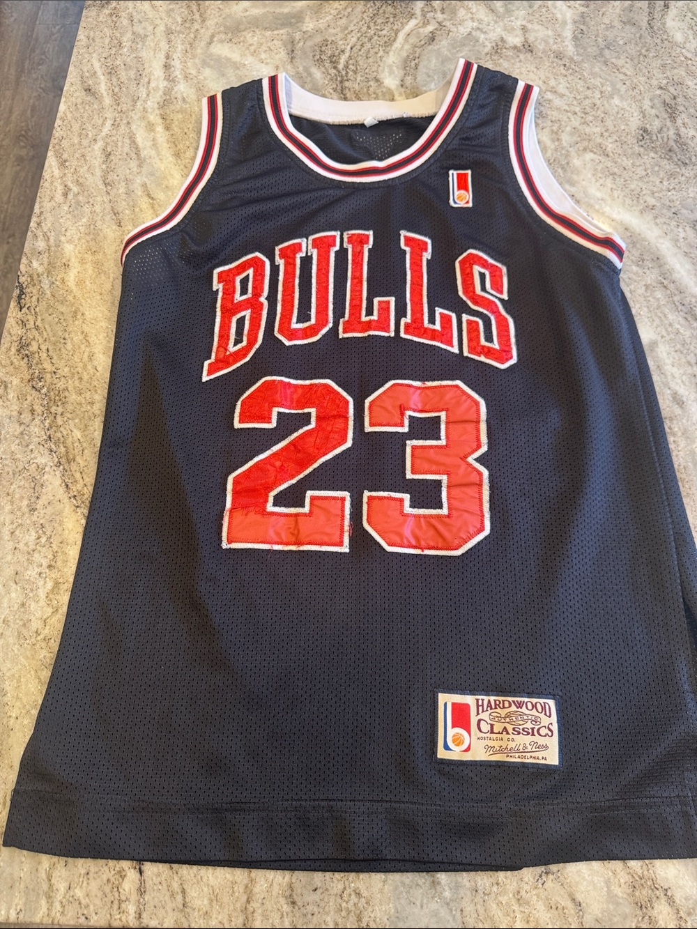 Vintage Mitchell & Ness Navy Chicago Bulls #23 Hardwood Classics Jersey